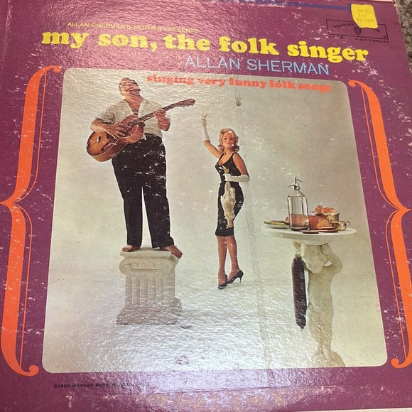 Allan Sherman’s Mother Presents MY SON THE FOLK SINGER  vintage vinyl LP record - Picture 2 of 7